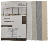 Openness 5% Sunscreen Roller Blind Fabric Material Shrink Resistant