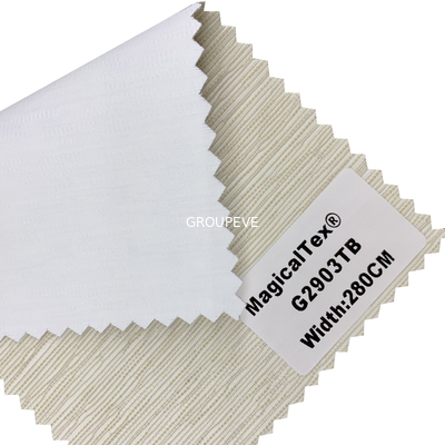 Customized Width 2m/2.3m/2.5m/3m G2900TB White Color Blackout Roller Shade Blind Fabric For Home