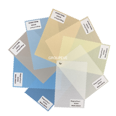 Ready Stock Greenguard 100%  Polyester Translucent Roller Blinds Fabric For Window Decor