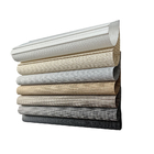 Custom Grey Heat Resistant Roll Down Window Roller Blinds Shades Zebra Fabric