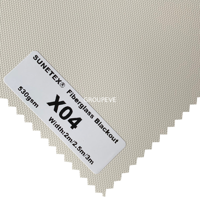 OEM Fiberglass Blackout Roller Blinds Fabric 0.38mm Window Blind Fabric