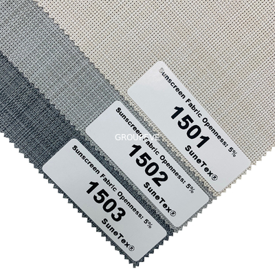 5% Openness 29% Polyester 71% PVC Sunscreen Roller Blinds Fabrics For Window Treatment