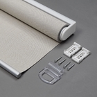 See Through Waterproof Plain Polyester Sunscreen Fabric Outdoor Sunscreen Roller Blind