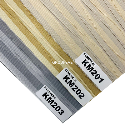 Polyester Jacquard Semi Blackout Zebra Fabric For Roller Blind Of Home Decor