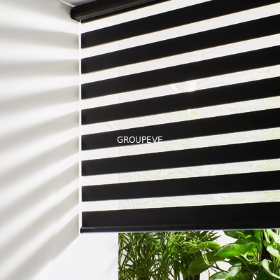 Groupeve Zebra Roller Blinds Cordless For Windows Safety Design