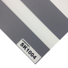 Polyester Plain Color Zebra Roller Blinds Fabric For Office Window