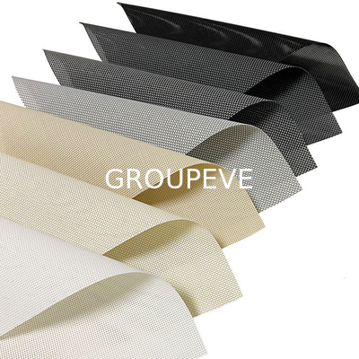 Fireproof 3M Width Anti-Solar Fiberglass Sunscreen Fabric For Roller Blinds Window Blinds