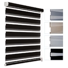 Blackout 100% polyester discount Day and Night automatic roller blinds shades for home decor