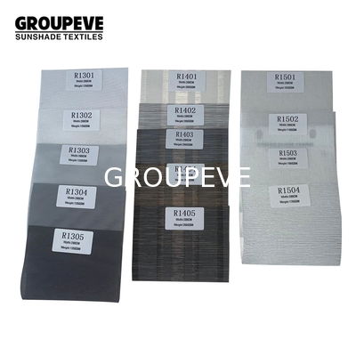 100% Polyester Cordless Blackout Roman Blind Fabric For Home Decor