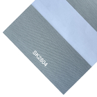 100% Polyester Built In Glass Sheer Roller Blinds Fabrics For Window Decor