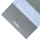 100% Polyester Built In Glass Sheer Roller Blinds Fabrics For Window Decor