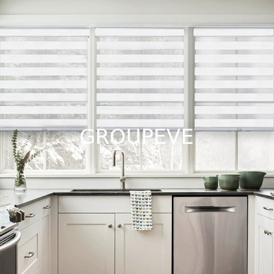 100% Polyester Semi Window Blackout Jacquard Zebra Replacement Fabric Roller Blinds Shades Shutters Sunscreen Zebra Fabric