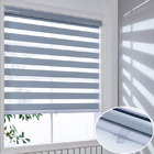 Double Vision Polyester Zebra Combi Blinds Blackout Fabric For Solar Screen