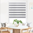 Double Vision Polyester Zebra Combi Blinds Blackout Fabric For Solar Screen