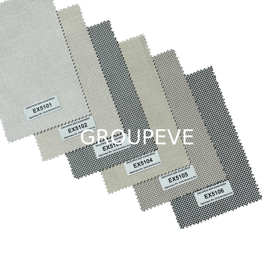 5% Openness Outdoor Solar Screen Exterior Roller Blind Fabrics For Window Treatment