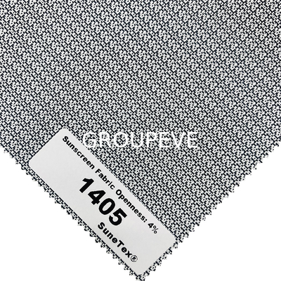 Polyester Solar 4% Openness Textured Pattern Roller Blind Fabrics For Window Treatment