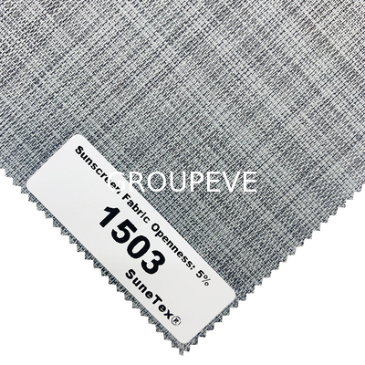 Fireproof Jacquard 5% Openness Roller Blind Sunscreen Fabric For Home Decor