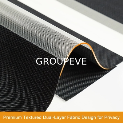 100% Polyester Horizontal Plain Color Zebra Sun Shade Blinds For Window Fabric