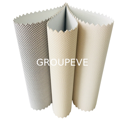 Waterproof Plain Sun Screen Roller Shades Window Sunscreen Blinds Fabric Made In China