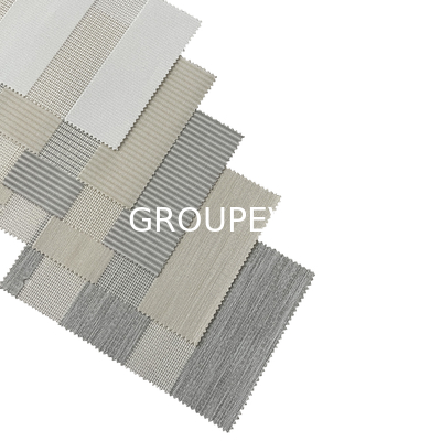5% Openness 3m Width FR Solar Double Layer Roller Blinds Fabrics For Window Blinds