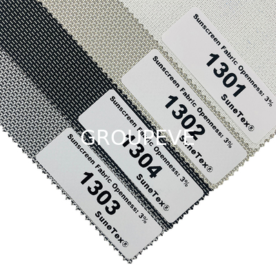 Polyester PVC Sunscreen Jacquard Horizontal Roller Blinds Curtain Fabric