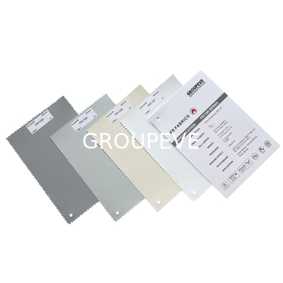 Fire Resistant Polyester Blackout Roller Blinds Fabric For Commercial Safety Guide With Fiberglass Material