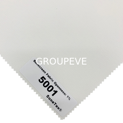 Steel 1% Openness Sunscreen Roller Blind Fabric Anti-Ultraviolet 99% Sunscreen Fabric For Home Window Curtain