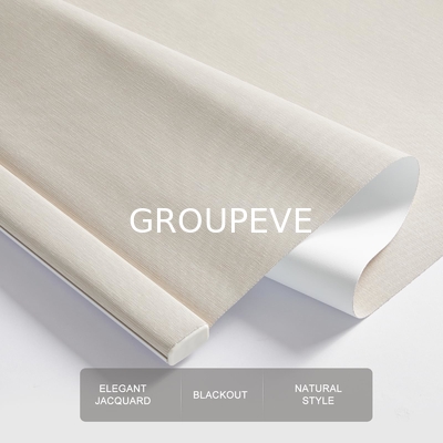 Buy White Coating Fire Retardant Blackout Windows Roller Blind Fabrics For Hotel online manufacture