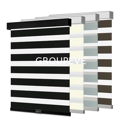 Buy Semi Blackout 100% Polyester 3m Width Day And Night Roller Fabric For Window Treatment online manufacture