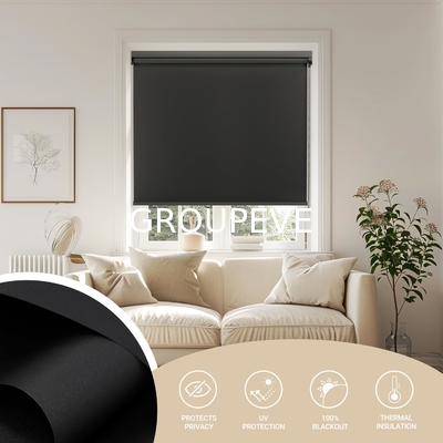 White Coating 100% Blackout Curtain Fabric with Silver Coated Sunshade Fabric Width 2.8m