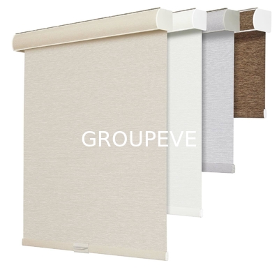 Buy Polyester And PVC Window Indoor Horizontal Jacquard Polyester Roller Sunscreen Fabrics online manufacture