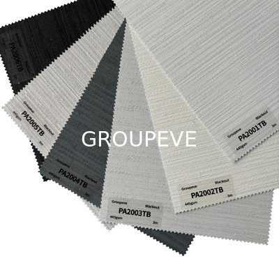 100% Polyester White Coating Plain Pattern Polyester Roller Blinds Fabrics For Window