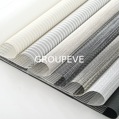 Colorfast Durable UV Proof PVC Material Zebra Blind Fabric For Window