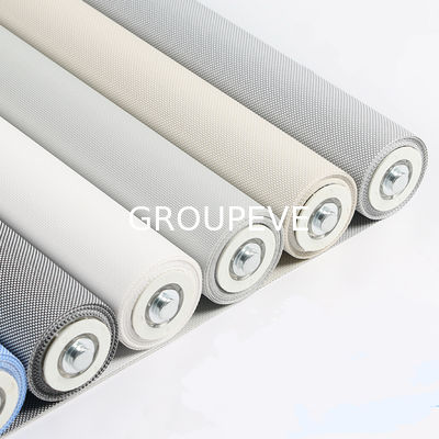Polyester Sunscreen Fabric Roller Blinds with 100% UV Protection Flame Retardant NFPA701 and Grade 8 Color Fastness