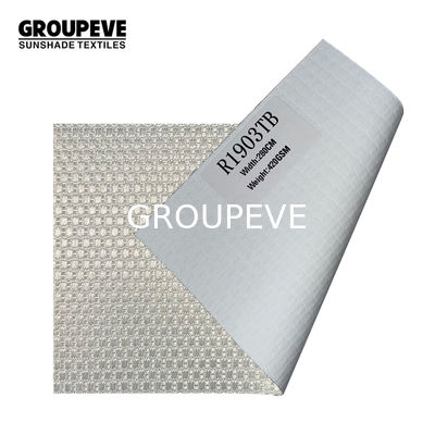 High End White Coated 100% Polyester Blackout Roman Shades Blinds Fabrics For Modern Home Decoration