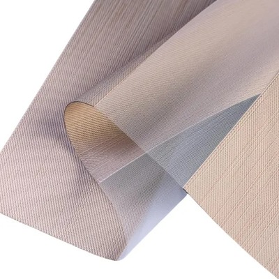 425GSM Horizontal Zebra Blinds Fabric with Upper Open Function for Day Night Semi-blackout