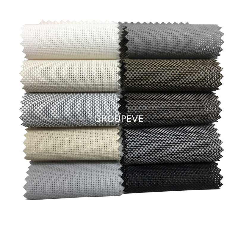 PVC Coated Waterproof Sunscreen Shading Fabric For Indoor Roller Shades