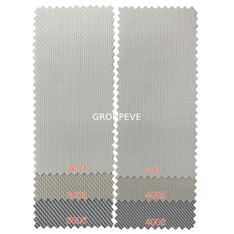 Solar screen 3% openness twill pattern roller blinds fabrics for window treatment