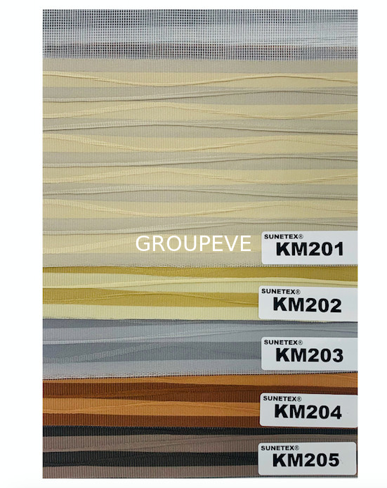 ISO9001 Balcony Semi Blackout Zebra Blinds Fabric 80mmx120mm