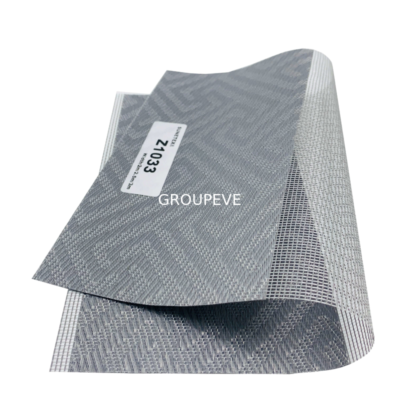 100% Polyester Double Blockout Blinds Sunscreen Zebra Fabric 60mmx100mm