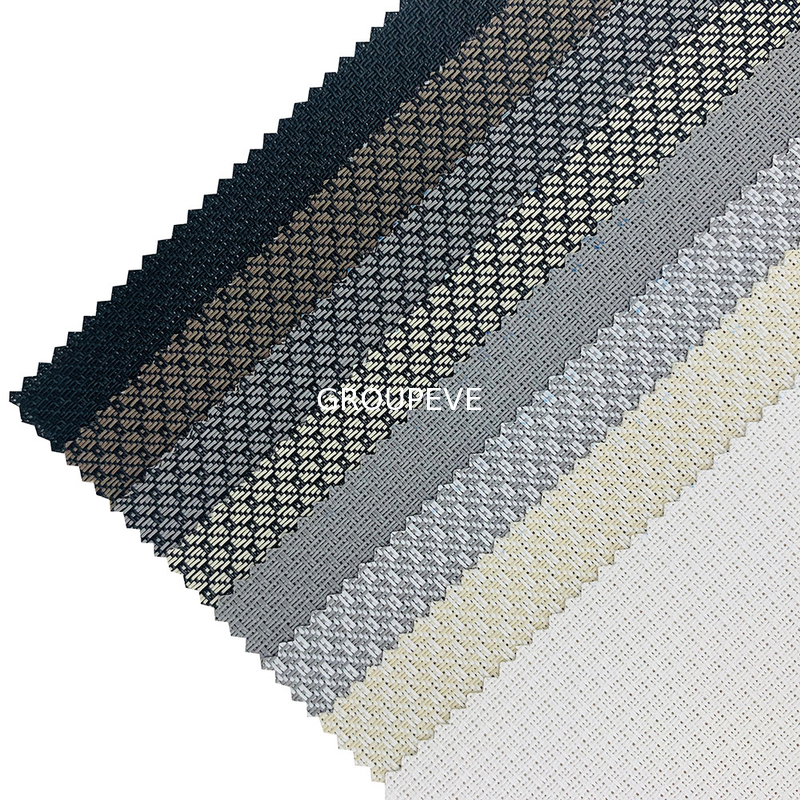 Polyester Roller Jacquard Sunscreen Window Fabric 5% Openness Rate Waterproof
