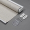 See Through Waterproof Plain Polyester Sunscreen Fabric Outdoor Sunscreen Roller Blind