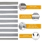 Groupeve Zebra Roller Blinds Cordless For Windows Safety Design