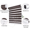100% Polyester Horizontal Plain Color Zebra Sun Shade Blinds For Window Fabric