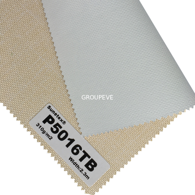 Good price 40m Semi Blackout Polyester Roller Blinds Fabric White Coating online