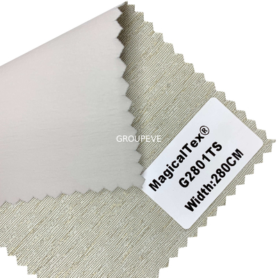Good price Painted 100% Polyester Sun Protection Blackout Standard Width 280cm Roller Blind Fabric online
