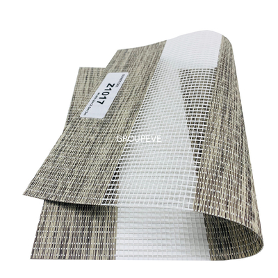 Good price Coffee Bar Manual Motorized Dual Roller Zebra Blinds Fabric 50*75mm 65*100mm online