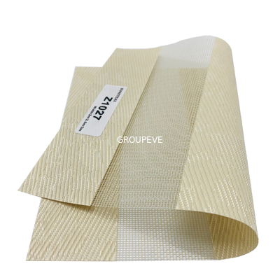 Good price Hotels Restaurants Villas 0.55mm Rainbow Dual Roller Blinds Fabric 2m 2.5m 3m online