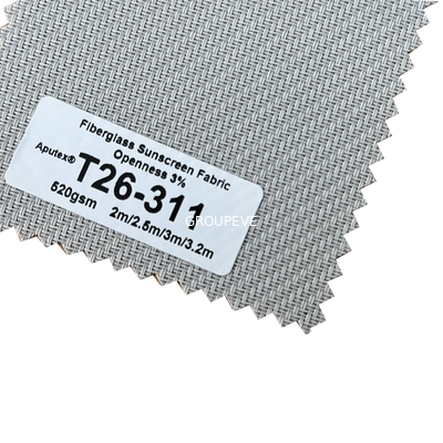 Good price 42% Fiberglass 58% PVC Coated Glass Fiber Fabric 520gsm Sun Blocking online