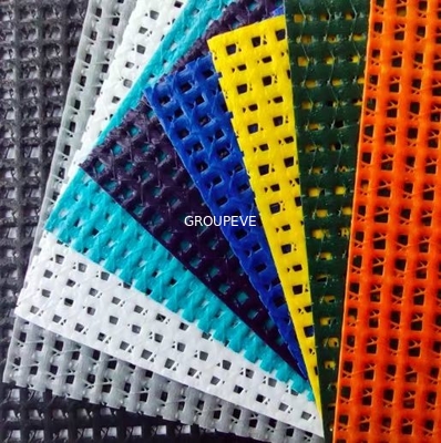 Good price 195gsm 230gsm 250gsm Plastic PVC Coated Mesh Fabric 250D/21*19 online